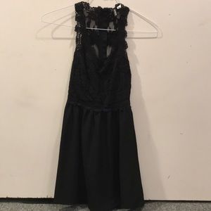 H&M Black Lace Mini Dress